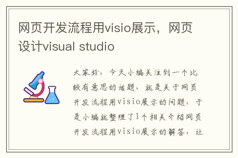 网页开发流程用visio展示，网页设计visual studio