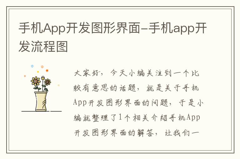 手机App开发图形界面-手机app开发流程图